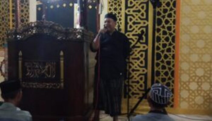 Sambutan Kepala Kelurahan Talaka Pada Kegiatan Safari Ramadhan di Kampung Laikang