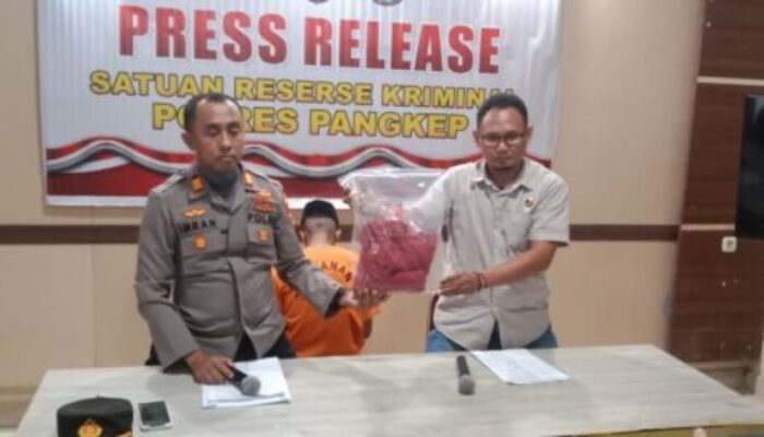 Polres Pangkep Press Release Tindak Pidana Penganiayaan