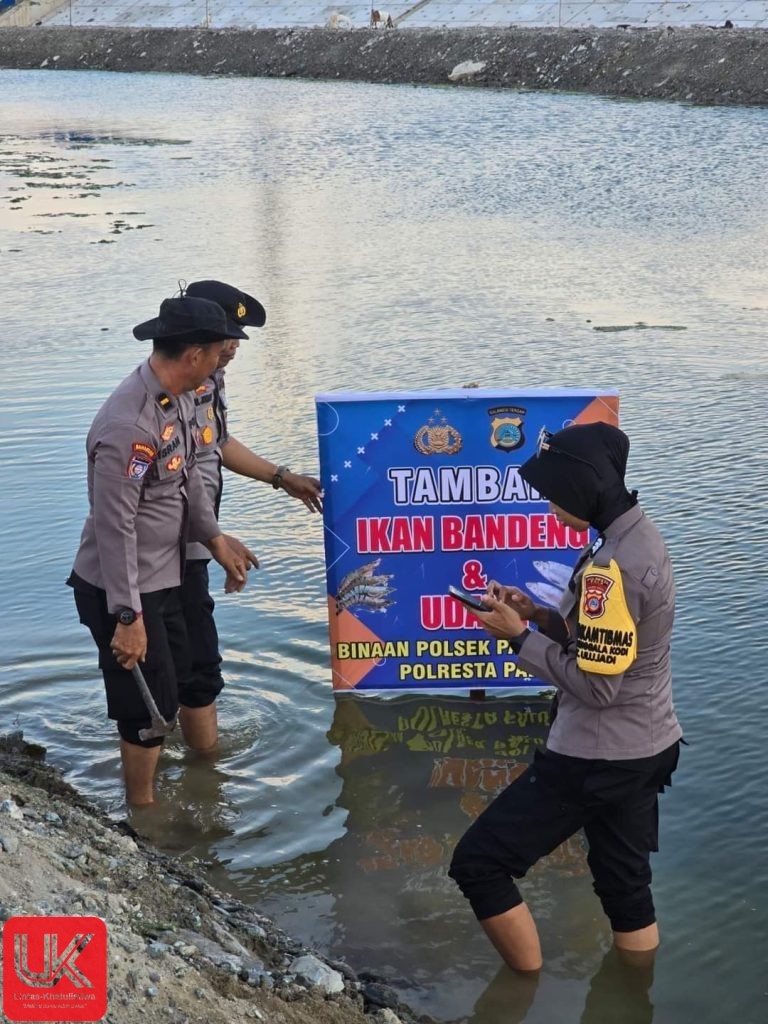 Inisiatif Kapolsek Palu Barat: Menebar Bibit Ikan Program Asta Cita Ketahanan Pangan Presiden Prabowo Subianto