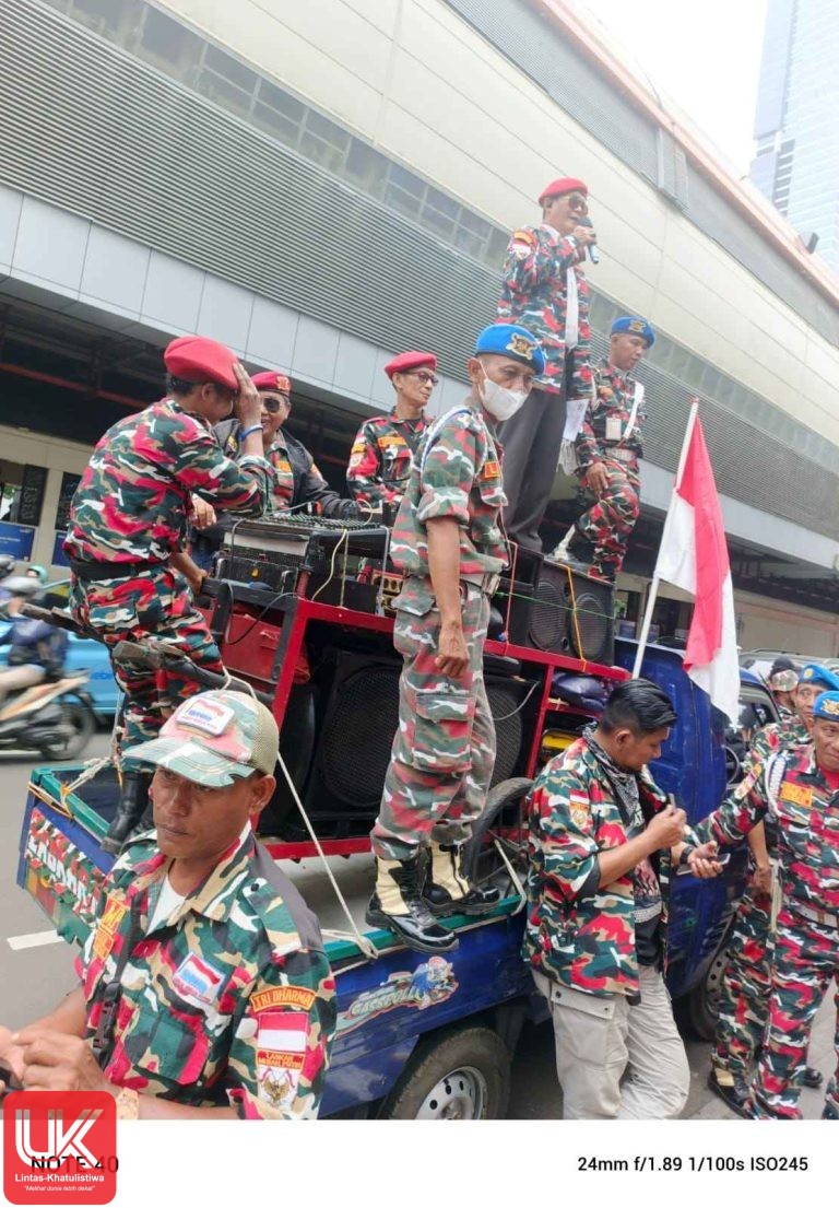 Laskar Merah Putih Menggeruduk Kantor Dirjen Kemenkumham RI di Jakarta