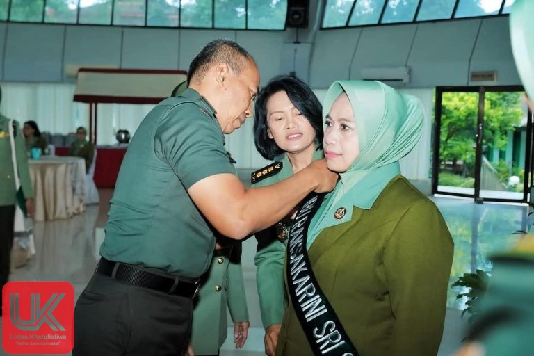 Pengukuhan Ny. Infita Windiyatno sebagai Ibu Raksakarini Sri Sena Kodam XIV/Hsn