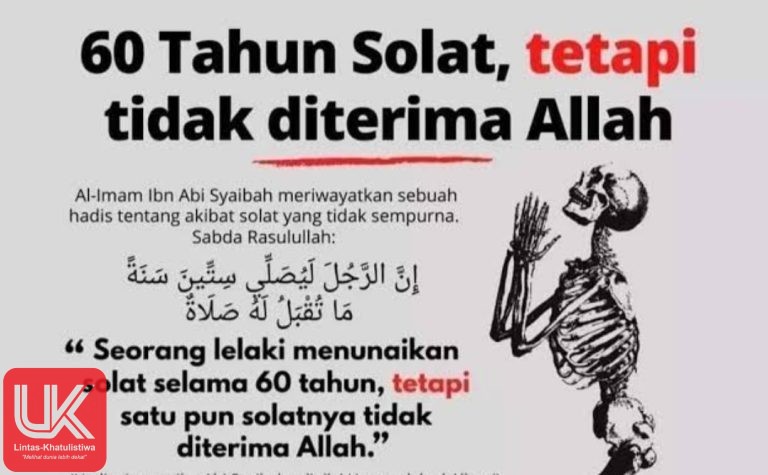 RENUNGAN SORE: Golongan Orang yang Sholat Tapi Sholatnya Tidak Diterima