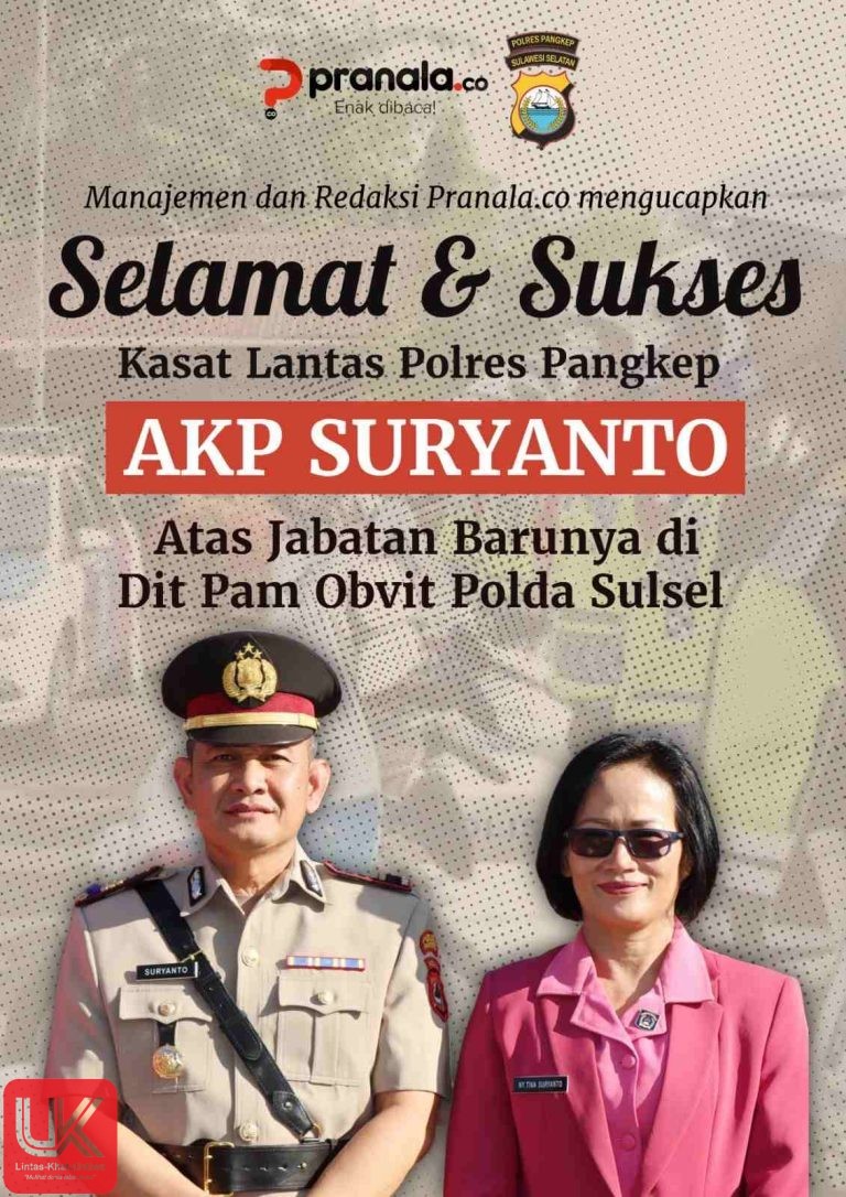 Selamat kepada AKP Suryanto atas Peran Barunya di Dit Pam Obvit Polda Sulsel!