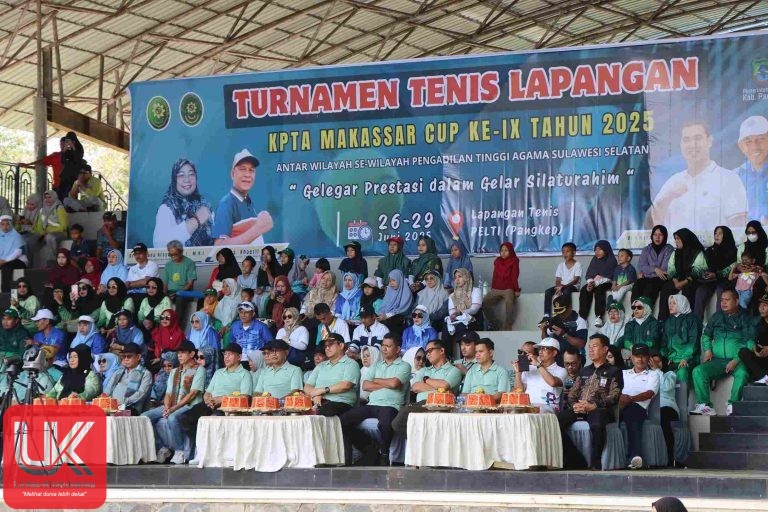 Kapolres Pangkep Hadiri Pembukaan Turnamen Tenis Lapangan KPTA Makassar Cup Ke- IX Tahun 2025