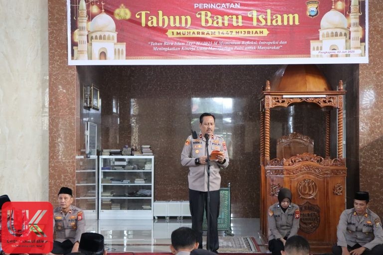 Polres Pangkep Peringati Tahun Baru Islam 1 Muharram 1447 H / 2025 M di Masjid Al-Ikhlas