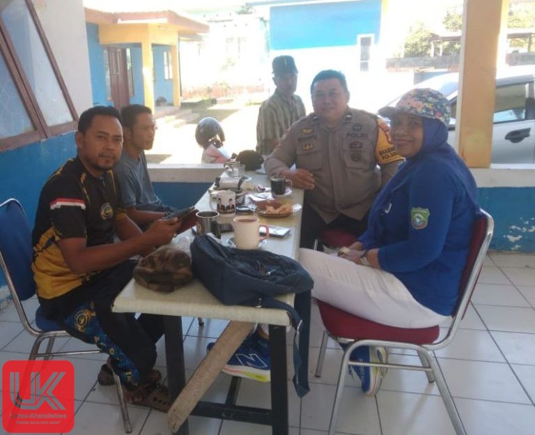 Bhabinkamtibmas Polsek Ma’rang Sambangi Perangkat Kelurahan Bonto-Bonto Wilayah Binaan