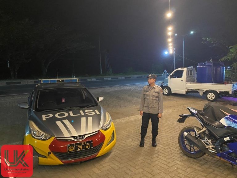 Polsek Ma’rang Gelar Patroli Malam, Brigpol Zaelani Sampaikan Pesan Kamtibmas