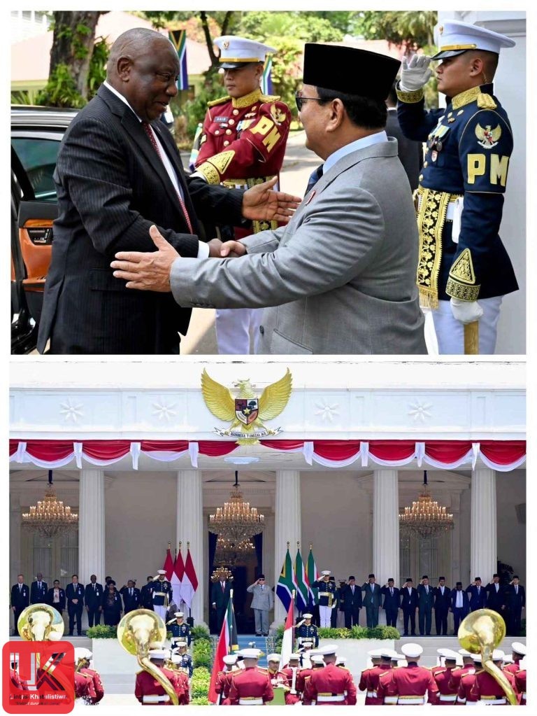 Ptesiden Prabowo Subianto menyambut Kunjungan Kenegaraan Presiden Afrika Selatan di Istana Negara