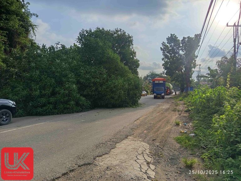 Akibat Kelelahan,Tumbang memblokade Jalan Poros Tonasa II