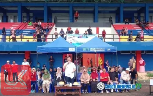 Pembukaan Turnamen Sepak Bola Bunda Literasi Cup U 10 Tahun 2025 Resmi di buka Bupati Pangkep.