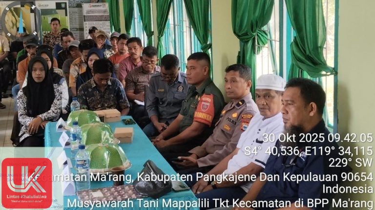 Waka Polsek Ma’rang Hadiri Musyawarah Tradisi Petani Bugis “Mappalili”