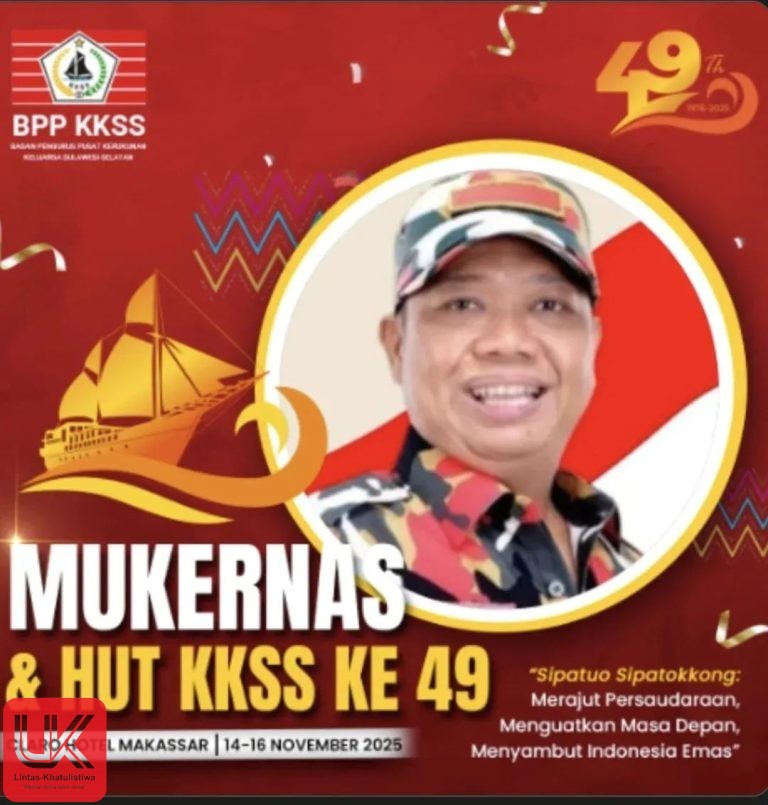 Ketum Laskar Merah Putih. H. Muh. Arsyad Cannu Serukan Kolaborasi KKSS untuk Kontribusi Bangsa