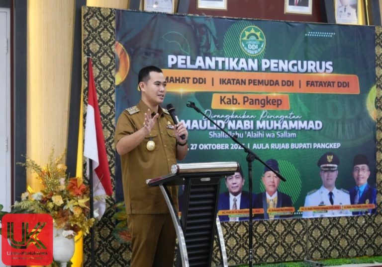 Bupati Pangkep Hadiri Pelantikan Pengurus Tiga Badan Otonom DDI Masa Bakti 2025–2030