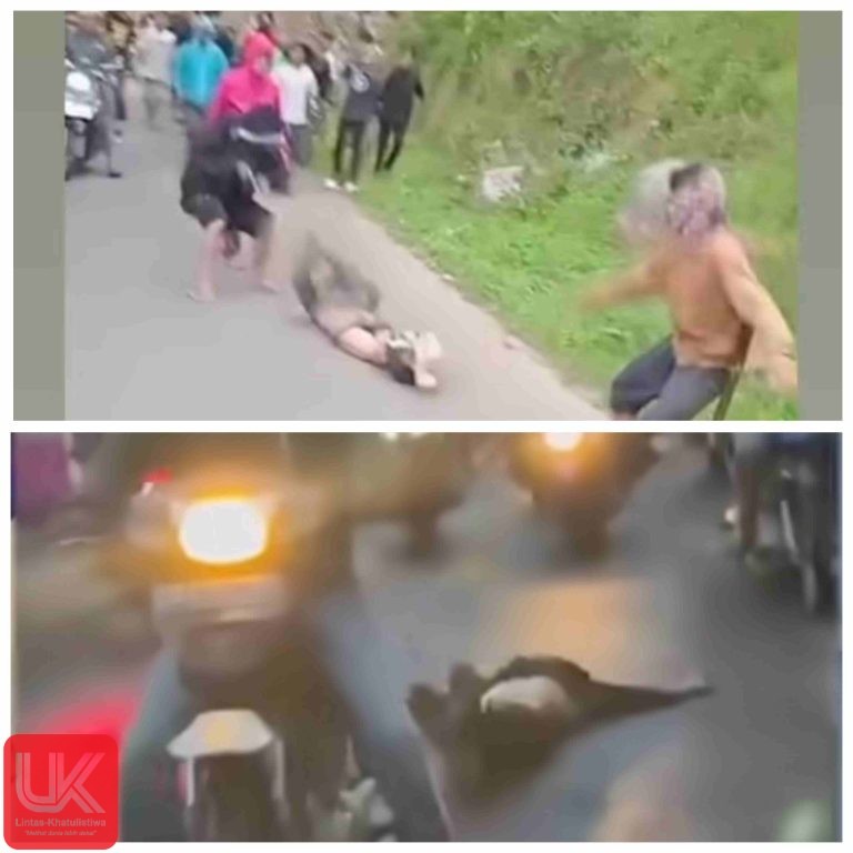 Viral ! Terduga Pelaku Pemerkosaan Tewas Diamuk Massa, Diseret Motor Keliling Kampung di Gowa