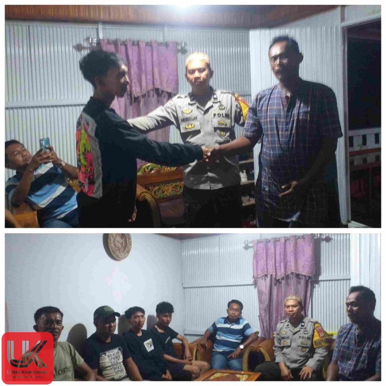Polsek Pangkajene Damaikan Warganya: Pengaruh Ballo (Miras) kelompok Masyarakat bertikai.