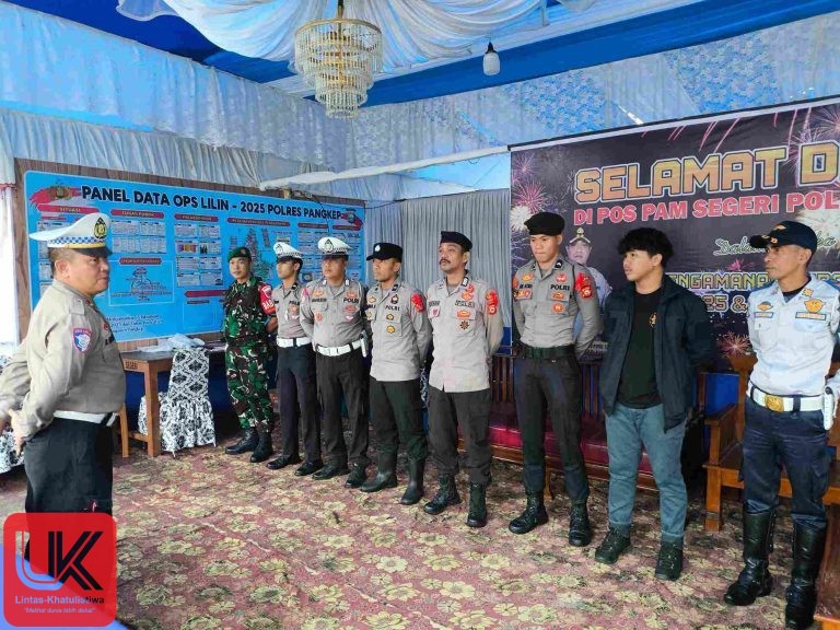 Pengecekan Pos Terpadu Segeri Pangkajene dalam Rangka Operasi Lilin 2025