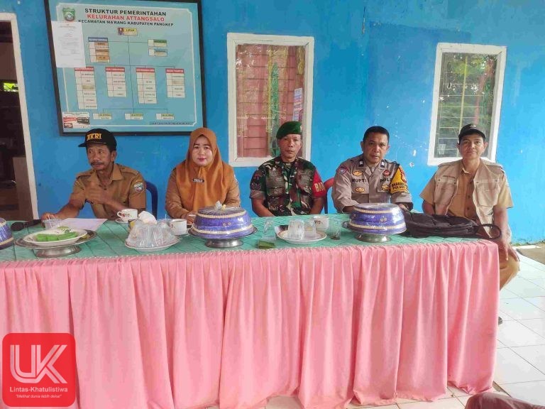 Bhabinkamtibmas Polsek Ma’rang dan BABINSA Hadiri Serah Terima Pertanggungjawaban Pengurus Gapoktan Attang Salo
