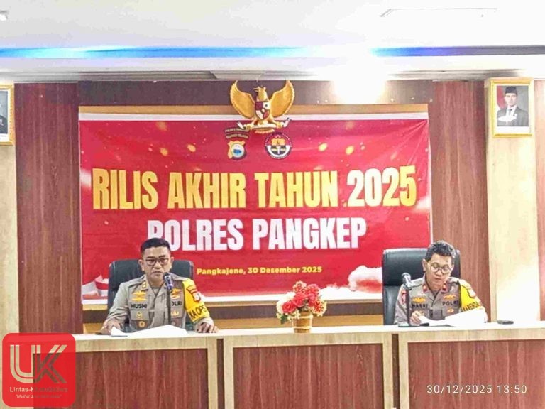 Polres Pangkep Gelar Press Release Akhir Tahun 2025