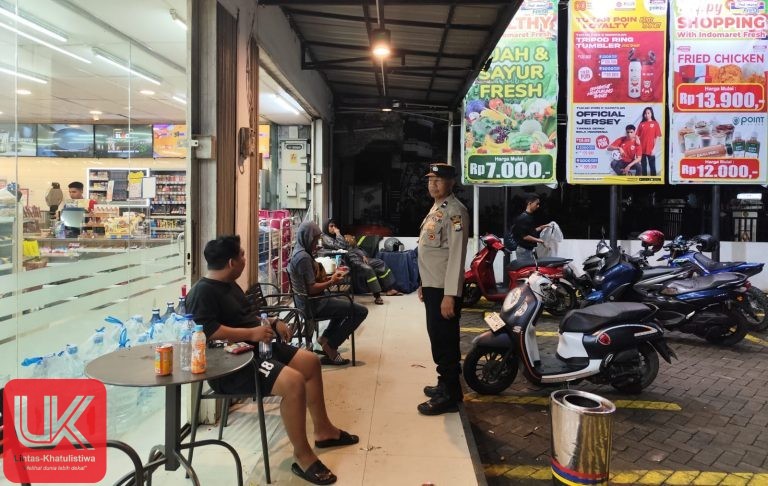 Personil Polsek Mandalle, laksanakan Patroli Malam untuk Cegah Gangguan Kamtibmas dan laka lantas