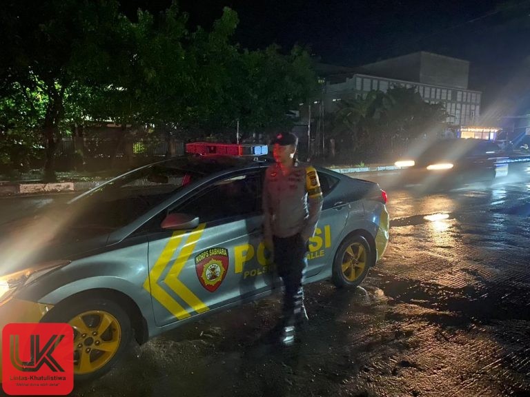 Polsek Mandalle Gelar Patroli Malam, Ciptakan Rasa Aman Warga