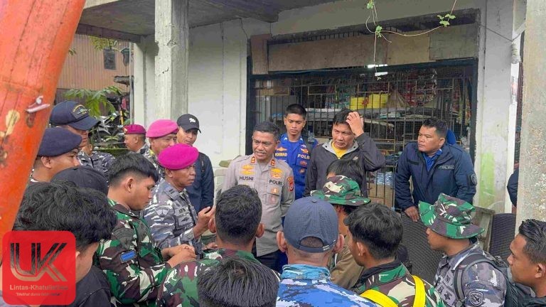 Pastikan Evakuasi Korban Pesawat ATR 42-500 Berjalan Optimal, Kapolres Pangkep Koordinasi dengan TNI, Brimob dan Polairud
