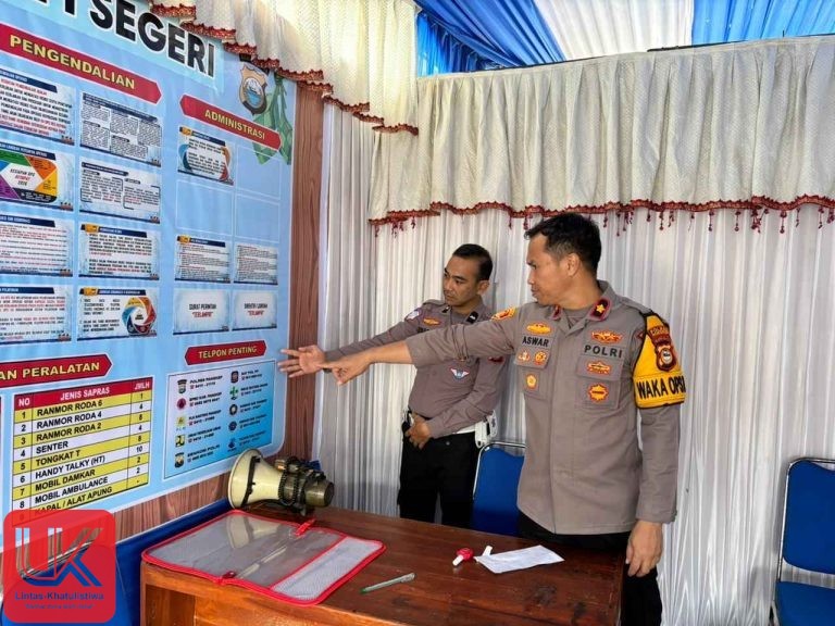 Wakapolres Pangkep Cek Pos Pengamanan Segeri dan Pos Terpadu Pangkajene dalam Operasi Ketupat 2026