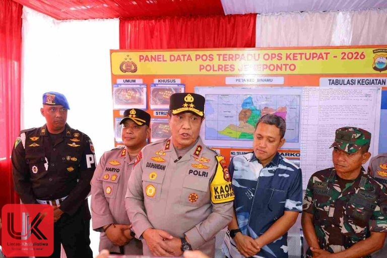 Kapolda Sulsel Cek Pos Pengamanan Rute Makassar–Jeneponto