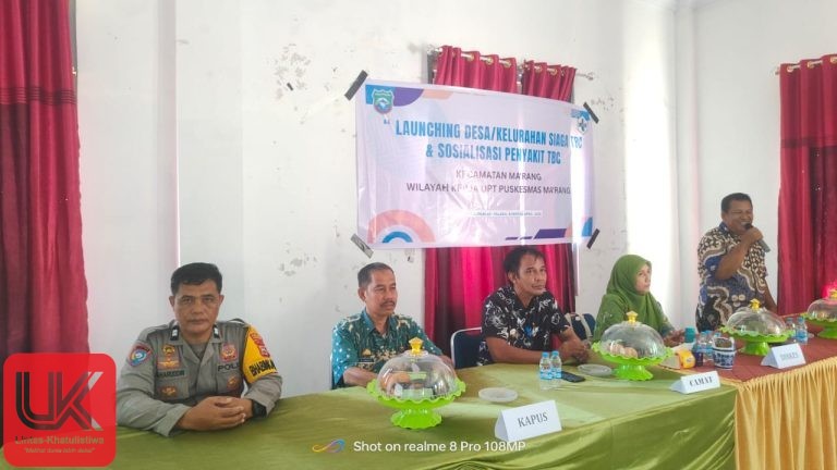 Bhabinkamtibmas Polsek Ma’rang Hadiri Sosialisasi dan Pemeriksaan Gratis, Ajak Warga Peduli Kesehatan