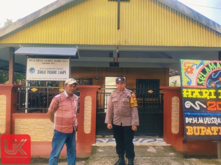 Pengamanan Ibadah Kamis Putih, Polsek Ma’rang Pastikan Kegiatan Jemaat GKSS Berjalan Aman dan Kondusif
