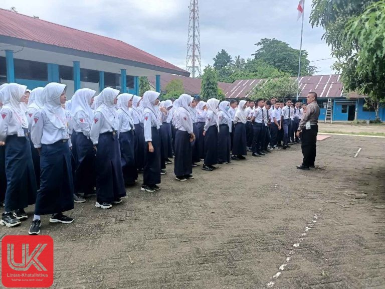 Cegah Aksi Ugal-Ugalan, Kanit Lantas Polsek Segeri Himbau Larangan Konvoi di SMP 1 Segeri
