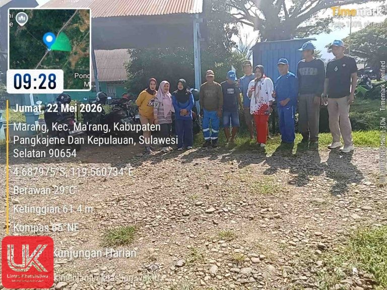 Tingkatkan Kesiapan Program 6 SPM, Lurah Ma’rang Pimpin Kerja Bakti Bersama TP PKK