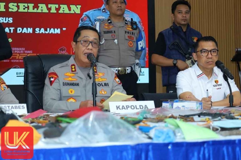 Kapolda Sulsel Pimpin Konferensi Pers, Ratusan Pelaku Kejahatan Jalanan Berhasil Diungkap