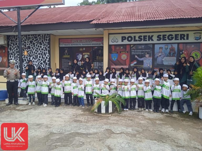Polisi Sahabat Anak, Polsek Segeri Berikan Edukasi Pemahaman Tugas dan Fungsi Kepolisian Kepada Siswa RA Al-DJIBRAN