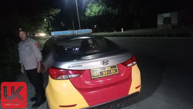 Polsek Mandalle Gelar Patroli Malam, Ciptakan Rasa Aman Warga