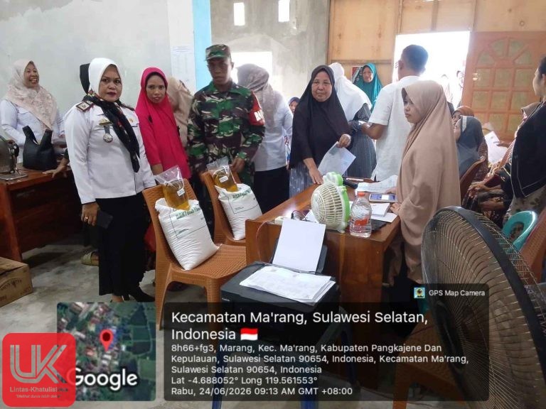 Pastikan Tepat Sasaran, Pemerintah Kelurahan Ma’rang Salurkan Bantuan Pangan untuk Warga
