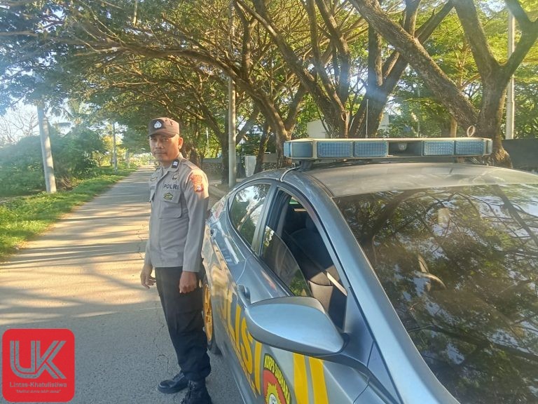 Polsek Mandalle Gelar Patroli Sore Hari Untuk Jaga Kamtibmas