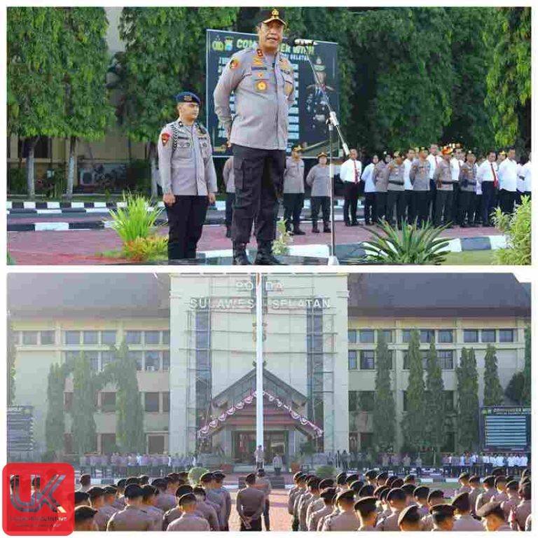 Apel Pagi Gabungan Polda Sulsel, Kapolda Sampaikan Apresiasi dan Dorong Penguatan Soliditas