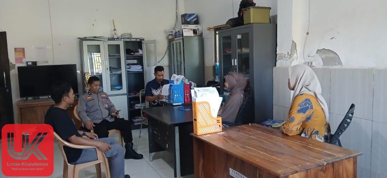 Wakapolsek Ma’rang Gelar Patroli Sambang Desa, Perkuat Sinergi Melalui Dialog di Kantor Desa Pitusunggu