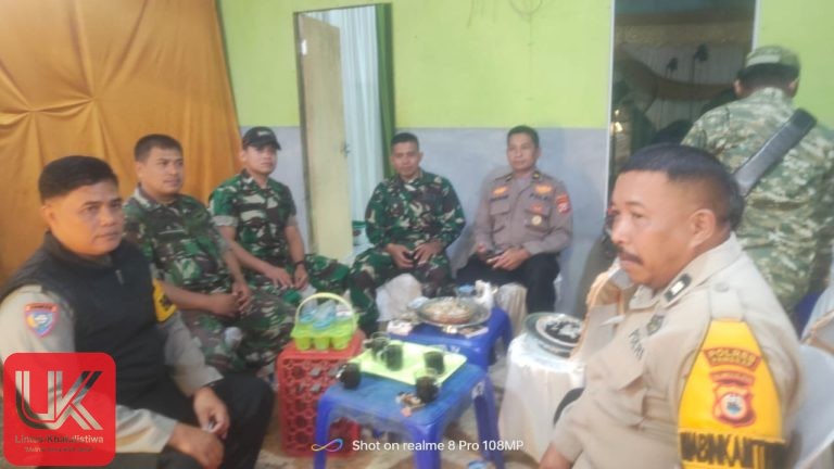 Sinergitas Tanpa Batas: TNI Polri Kompak Jaga Kondusivitas Hajatan Warga di Ma’rang