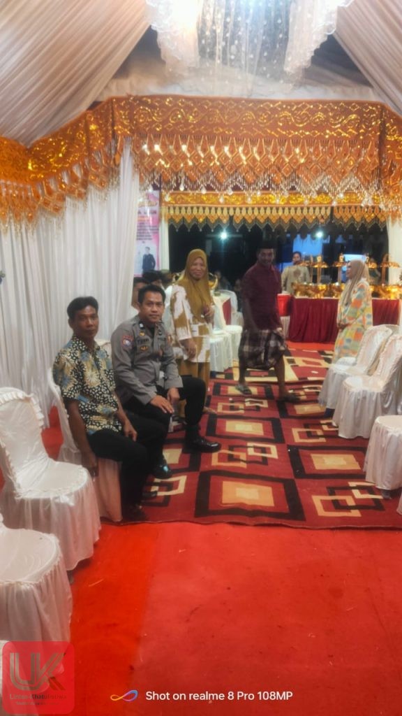 Ps. Kanit Binmas Polsek Ma’rang, Sambangi Warga yang Melangsungkan Resepsi Pernikahan