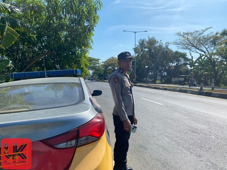 Polsek Mandalle Gelar Patroli Sore Hari Untuk Jaga Kamtibmas