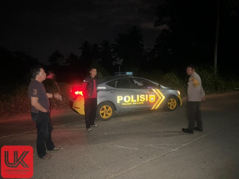 Antisipasi Tindak Pidana, Kapolsek Ma’rang, Laksanakan Patroli Bersama Anggota