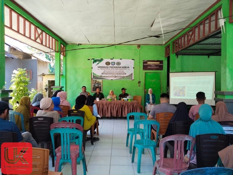 Bhabinkamtibmas Polsek Ma’rang Hadiri Seminar Program Kerja KKN Angkatan X Universitas Muslim Maros di Desa Alesipitto