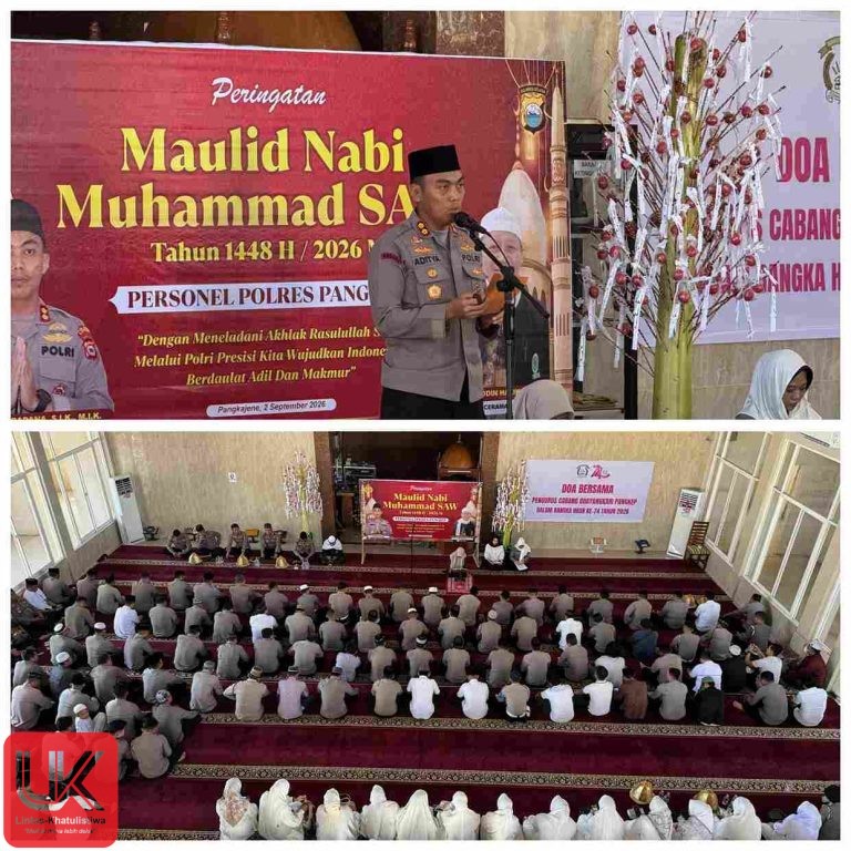 Polres Pangkep Peringati Maulid Nabi Muhammad SAW 1448 H, Kapolres Ajak Personel Teladani Akhlak Rasulullah