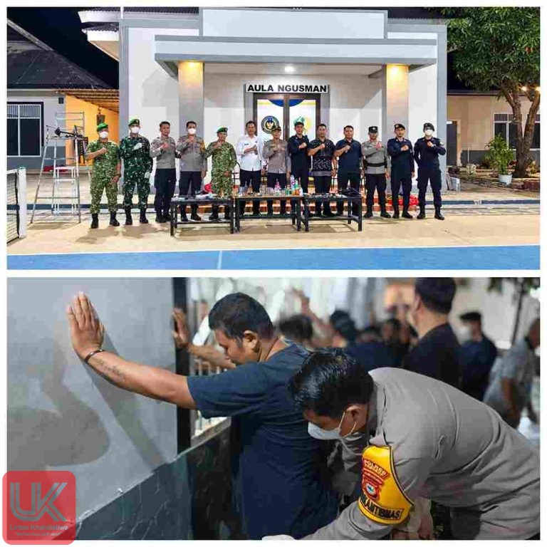 Bersihkan Rutan dari Barang Terlarang, Kapolsek Bungoro Pimpin Pengamanan Razia di Rutan Pangkep
