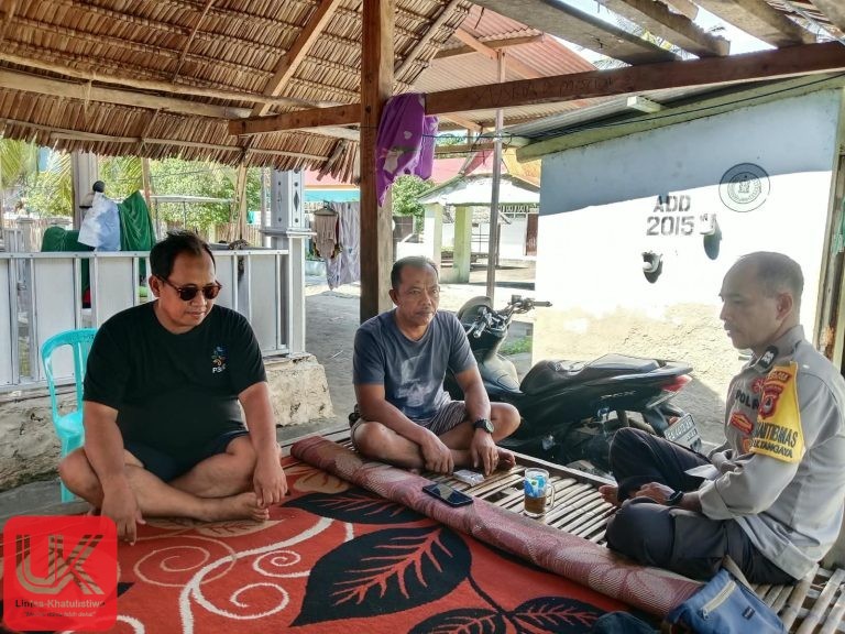 Sambangi Warga Binaan, Bhabinkamtibmas desa Satanger Berikan Imbauan Kamtibmas