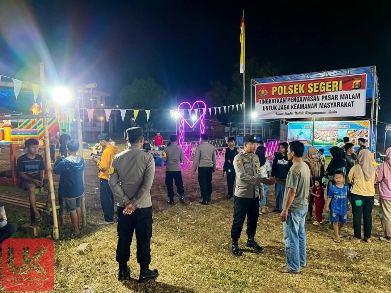 Polsek Segeri Tingkatkan Pengawasan Pasar Malam untuk Jaga Keamanan Masyarakat