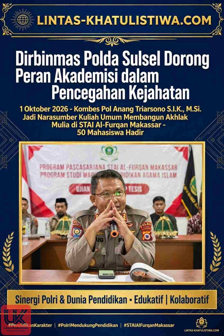 Dirbinmas Polda Sulsel Dorong Peran Akademisi dalam Pencegahan Kejahatan