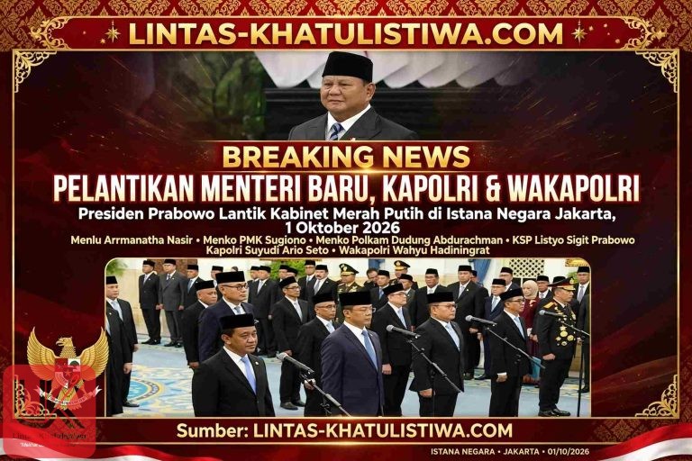 Prabowo Lantik Menteri Baru di Istana, Listio Sigit Prabowo Jadi Kastaf Presiden, Kapolri dan Wakapolri Baru Juga Dilantik