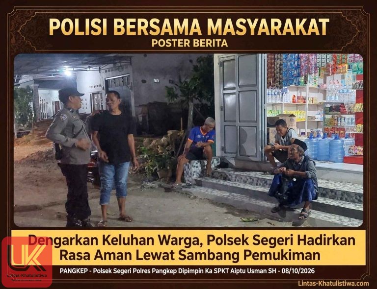Polisi Menyapa, Warga Merasa Aman – Sambang Humanis Polsek Segeri